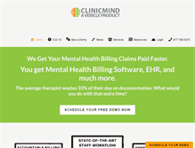 Tablet Screenshot of clinicmind.com